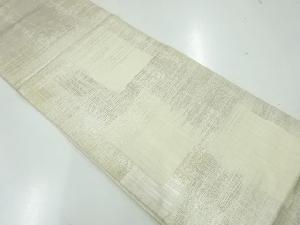 アンティーク　枡模様織出し袋帯（材料）